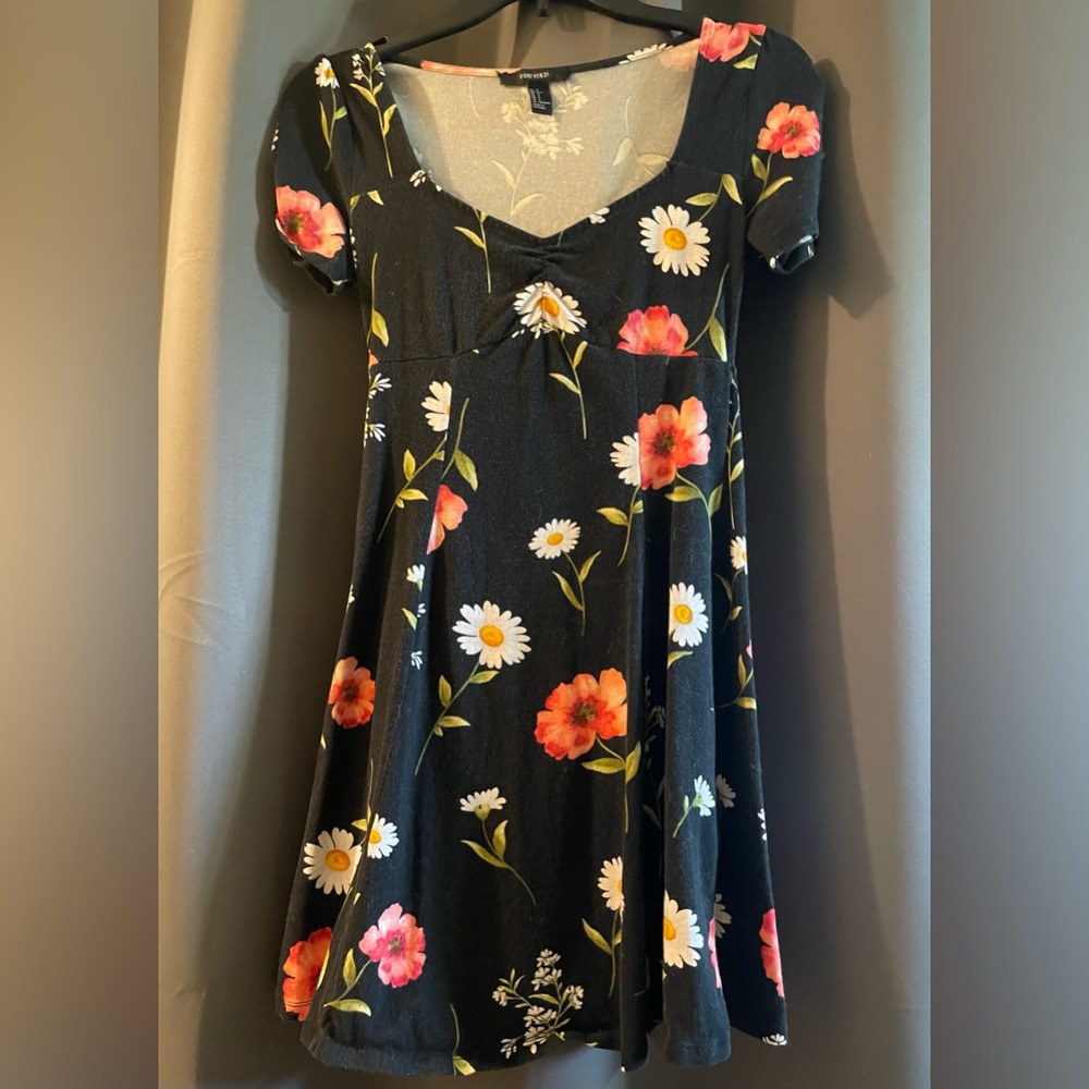 Juniors Floral Skater Dress